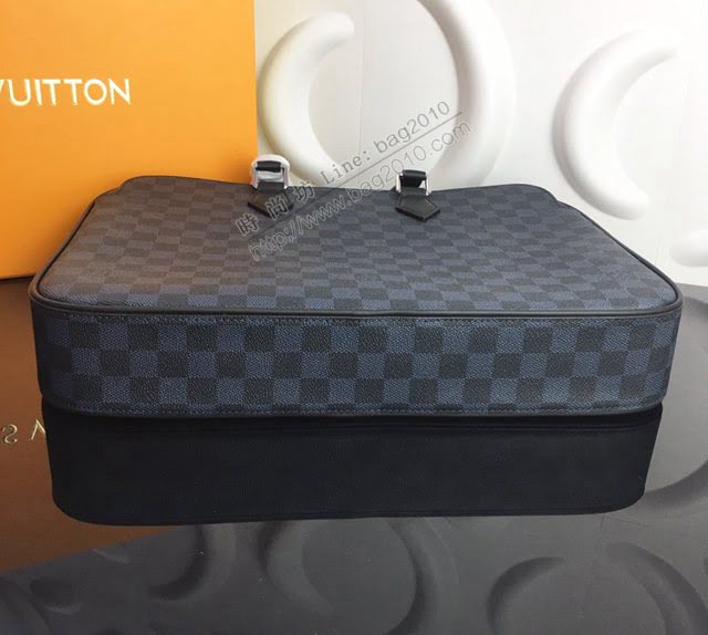 lv新款包包 路易威登Dandy公事包 Damier Graphite帆布 lv時尚商務男士公事包 N44000  ydh3884
